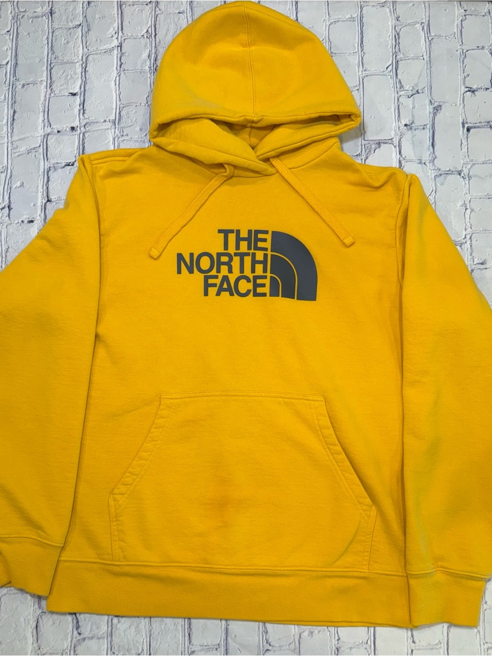 The North Face Men's Bright Yellow Hoodie | EUC | North Face Hoodie | Size M